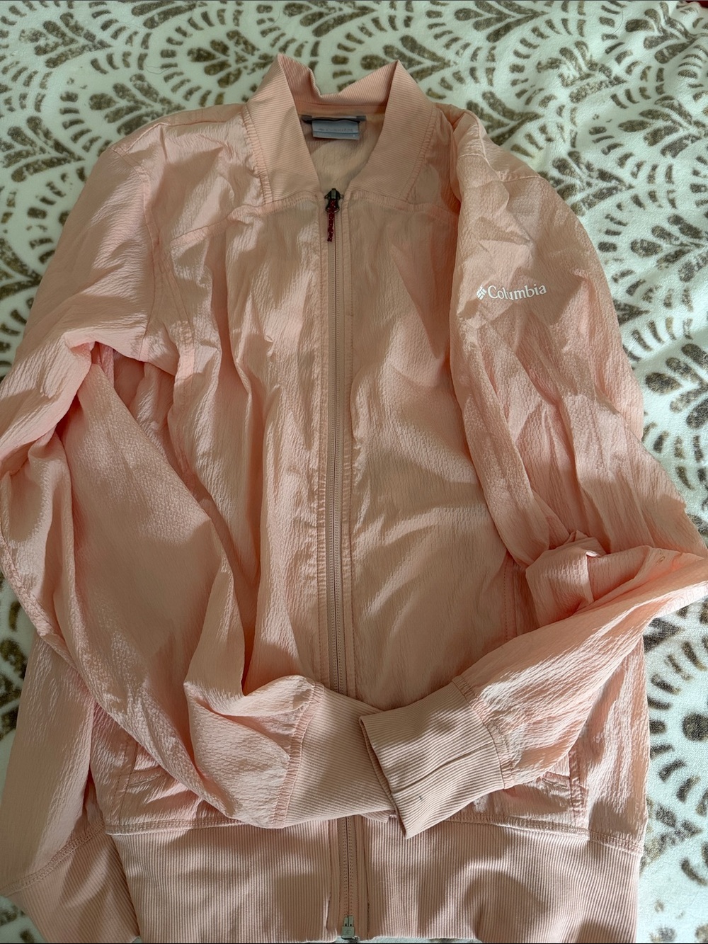 Columbia Women's Pale Pink Packable Bomber Jacket